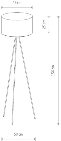 Торшер на треноге Nowodvorski Cadilac 7992 (220V, выключатель)