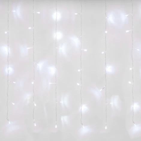 Занавес светодиодный с эффектом мерцания. 3х2м. Соединяемый. 240 светодиодов. Белый свет. ULD-C3020-240/TTK WHITE IP44
