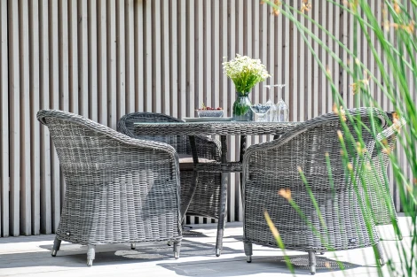 "Равенна" плетеное кресло из искусственного ротанга, цвет графит 4SIS арт.УТ-00001084