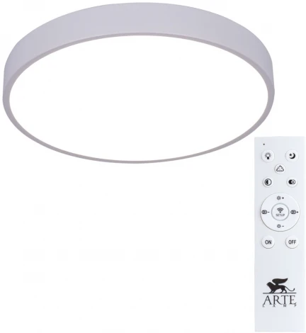 Потолочный светильник круглый Arte Lamp Arena A2661PL-1WH (LED, 220V, пульт управления, круглые)