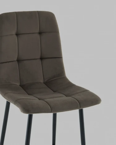 Стул полубарный Одди велюр темно-серый Stool Group арт.УТ000041435