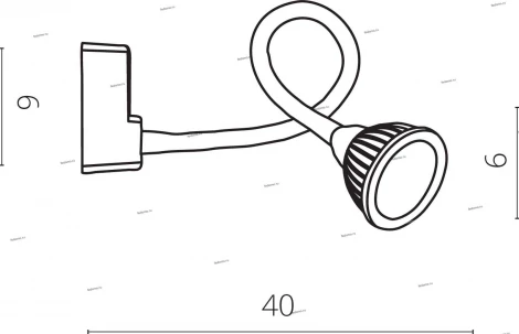 Бра на гибкой ножке для чтения Arte Lamp Cercare A4107AP-1WH (LED, 220V, выключатель)