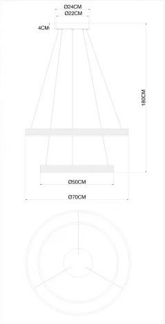 Подвесной светильник Divinare Avanti 1926/17 SP-2 (LED, 220V, на тросе)