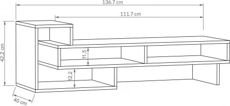 ТВ тумба LEVE TETRA TV STAND LEV00449