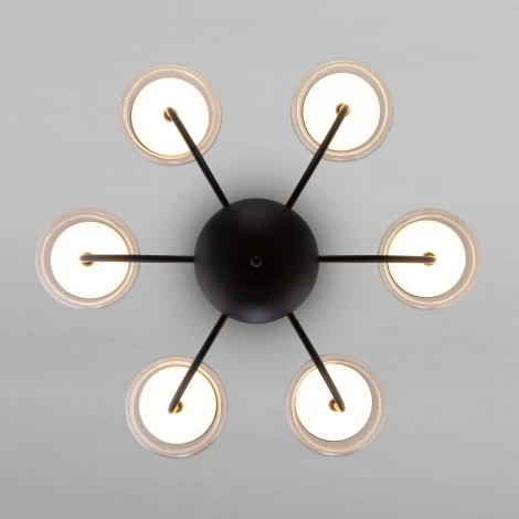 Потолочная люстра на штанге Eurosvet Fungo 50388 LED черный (220V)