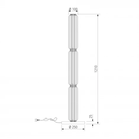 Троршер светодиодный Eurosvet Argent 309052 LED хром