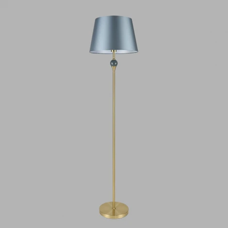 Торшер Lumion Eletra 8416/1F латунь/синий, металл/стекло/текстиль Е27 60W 220V