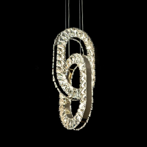 Подвесной светильник светодиодный хрустальный с регулировкой цветовой температуры Modelux MODELUX ML.9040.640 GD