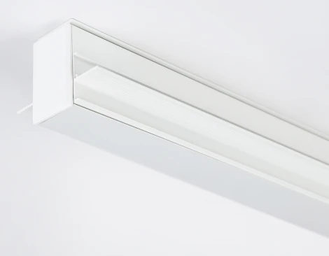 Шинопровод магнитный встраиваемый под ГКЛ 9,5мм Ambrella Track System Magnetic Standard GL3338-9.5 WH белый IP20 48V 3м