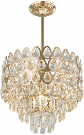 Потолочная люстра хрустальная на штанге Arte Milano Sorrento-2019 372019/6/300/390 GD (220V)