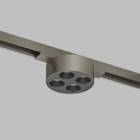Трековый светильник для магнитного шинопровода Denkirs Shine Grill DK5772-DN 48V 6W темный никель (LED, круглые)