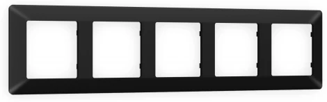 Рамка Ambrella Volt ALFA Line (Черный матовый) 5-ая AF110705