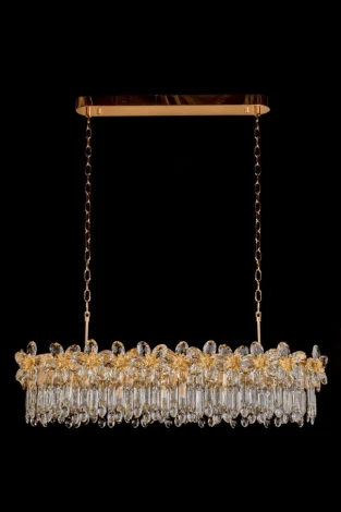 Подвесная люстра Fluorite Jardin FL1105-28P (220V, на цепи, цветы)