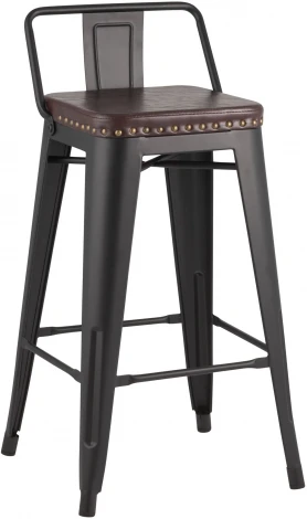 Стул полубарный Stool Group TOLIX SOFT черный матовый УТ000001292