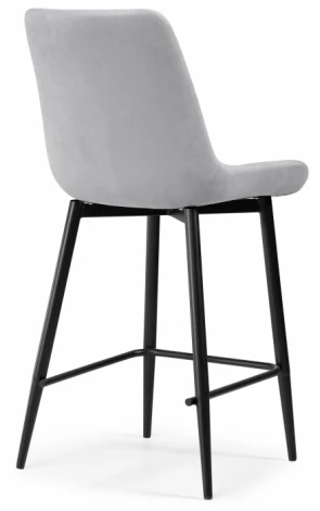 Полубарный стул Notta Алст К светло-серый / черный 502124
