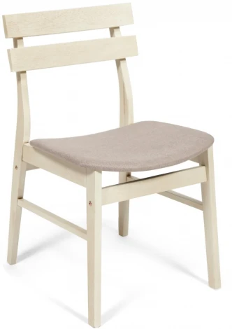 CT 8805 Стул Fes с мягким сиденьем античный белый (дерево гевея)