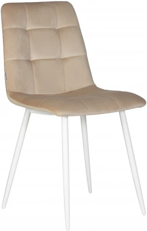 Стул обеденный CHILLY (Бежевый Holland 07, основание белое)