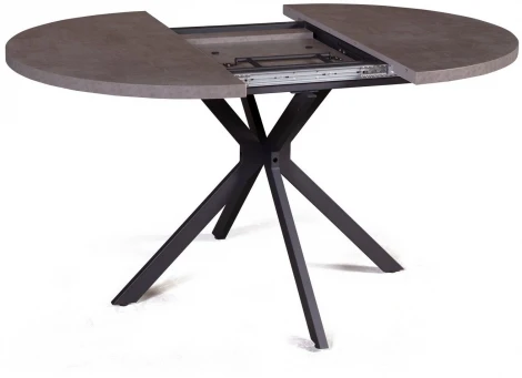 Стол Top Concept круглый Vegas раздвижной (100+40) камень темный