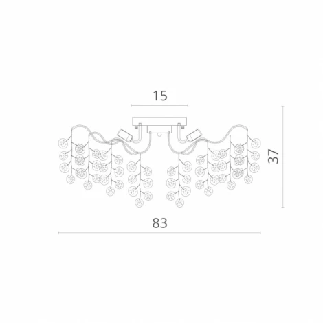 Потолочная люстра Divinare Spumante 7288/18 PL-8