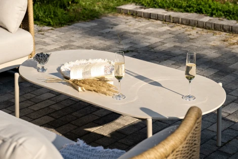 "Аликанте" лаунж-зона из искусственного ротанга, цвет соломенный 4SIS арт.УТ-00007466