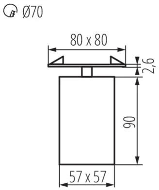 Встраиваемый светильник поворотный Kanlux CHIRO 29312 (220V)