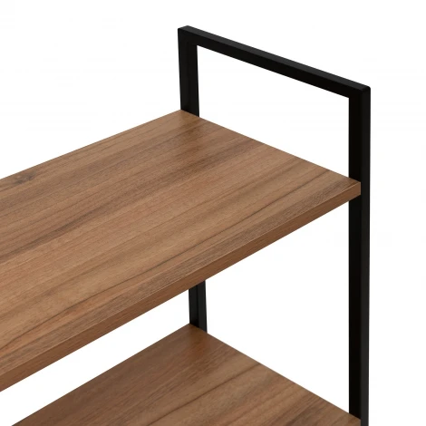 Стеллаж Leset Стилвуд 24 широкий, 4 полки 4687207095570 Металл, Черный