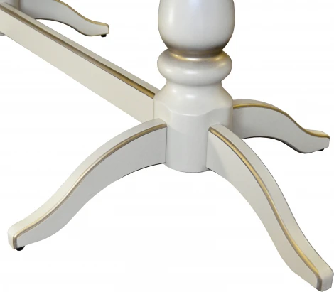 Стол обеденный Тарун 5 раздвижной слоновая кость/золото 190/250*84 от фабрики Mebelik