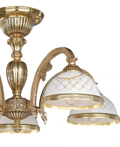 Потолочная люстра Reccagni Angelo 7122 PL 7122/5 (220V, узор в клетку)