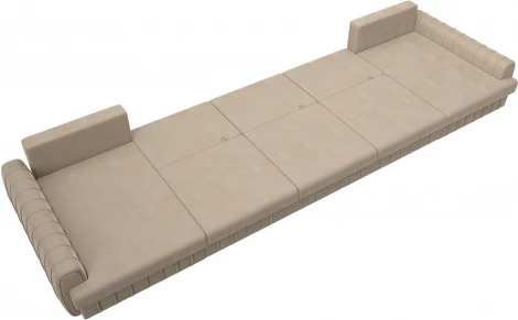 Диван П-образный Лига-057 НПБ МегаЛонг Лига Диванов (Велюр) арт.129355