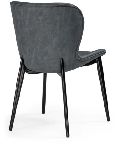 Стул Woodville на металлокаркасе Катабучи ткань kiprus 12 / черный глянец 528501