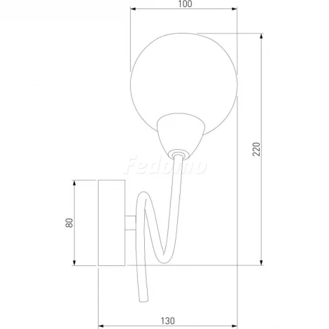 Бра Eurosvet Whitney 30133/1 хром