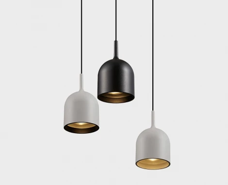 Подвесной светильник Italline DE-314 black (220V, на проводе, круглые)