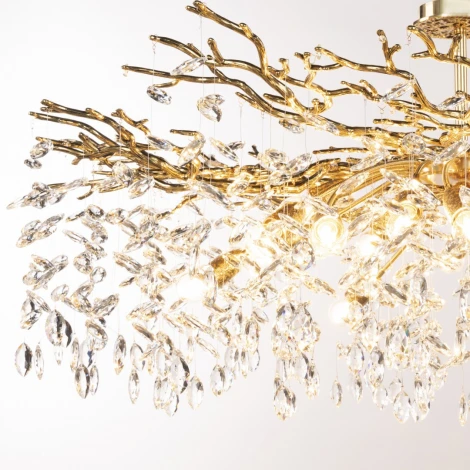 Потолочная люстра хрустальная на штанге Arte Milano Milano-1 23111.1200.18.E14.B GB (220V)