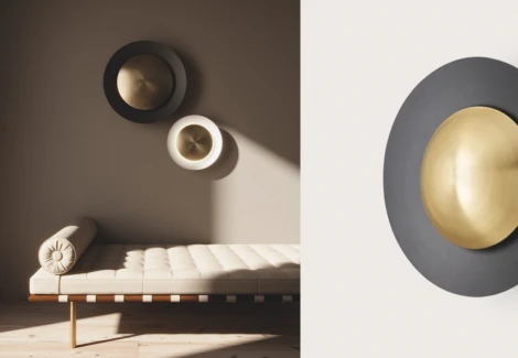 Настенный светильник светодиодный Aromas del Campo Coss A1203/40 Matt White + Diffuser 25 cm Matt Brass