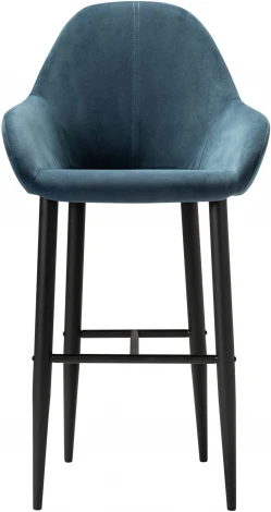 Кресло Бар.Kent Diag blue/черный R-Home арт.410219152h_Diagblue_черн_БАР