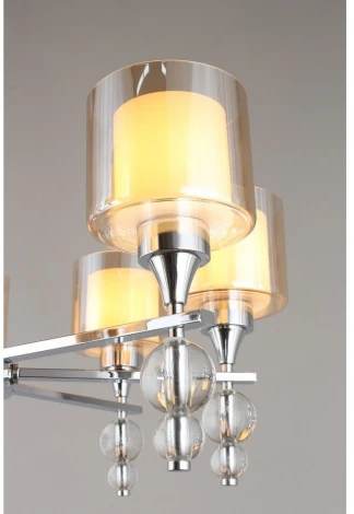 Подвесная люстра Omnilux Aprica OML-70803-08 (220V, на цепи, шарики)