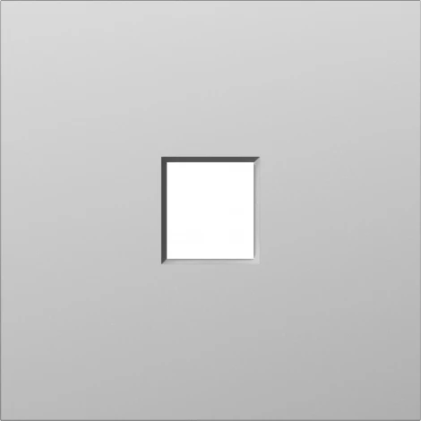 Накладка 1-я для розеток RJ45,TV,SAT, сталь Donel S08 DS85937