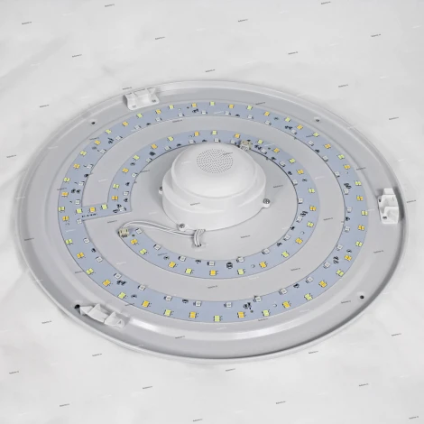 Потолочный светильник круглый Omnilux Melofon OML-47307-52 (LED, 220V, управление смартфоном, умный дом - i-Lamp, звездное небо)