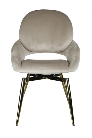 Стул обеденный IST-CASA Виола BS1377-BG-2, 50х58х92 см, бежевый/золото