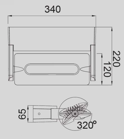 Настенный светильник уличный Oasis Light W6144-1