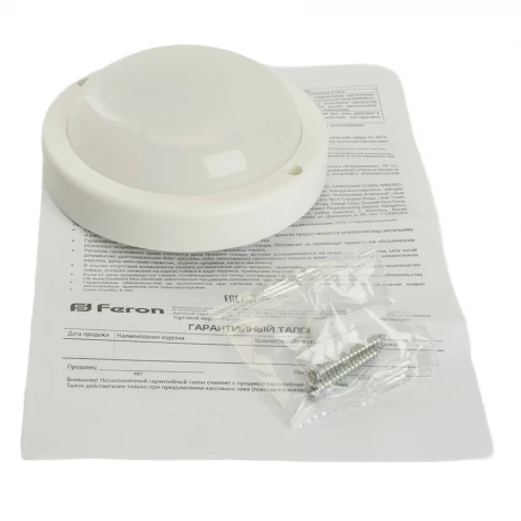 Светильник светодиодный пылевлагозащищенный с оптико- акустическим датчиком Feron AL3008 48996