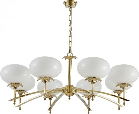 Подвесная люстра Newport 4650 4658/C gold (220V, на цепи)