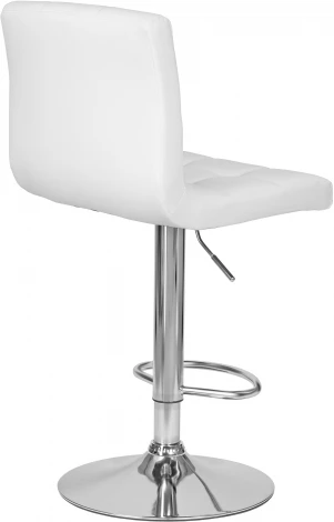 Стул барный DOBRIN CANDY (белый) 5006-LM CANDY, цвет сиденья белый, основания хром