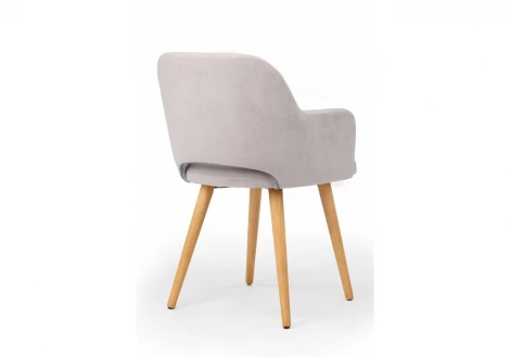 Стул деревянный Эолин 360 светло-серый (glory 36) / светлое дерево 631730