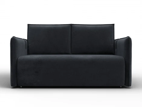 Диван прямой Лига-117 (ЛДСП,Брус,Фанера,Велюр/Темно-серый) Лига Диванов 137024