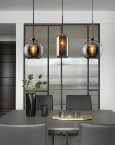 Подвесной светильник Catch Smoky D25 ImperiumLoft Catch-Smoky01 (186741-23) (220V, на проводе, шар)