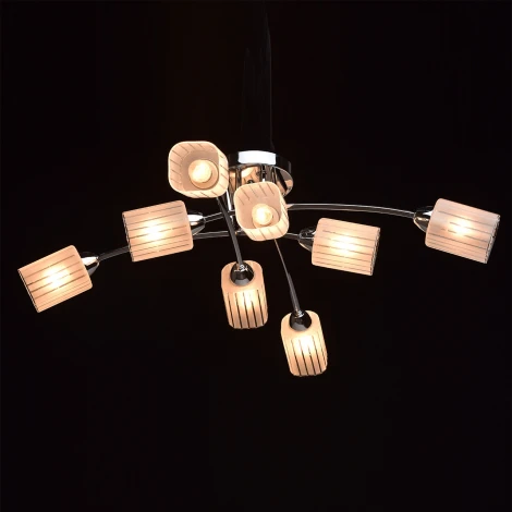 Потолочная люстра DeMarkt Олимпия 638011808 (220V, узор в полоску)