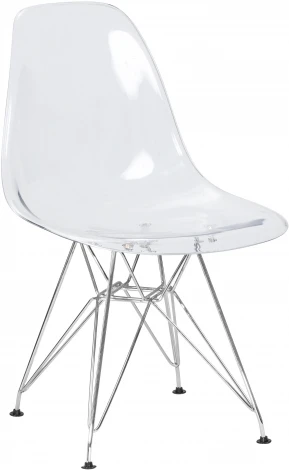 Стул обеденный DSR CASPER (ножки хром, цвет прозрачный)
