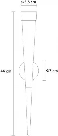 Бра Arte Lamp Sabik A6010AP-1BK (LED, 220V, факел)