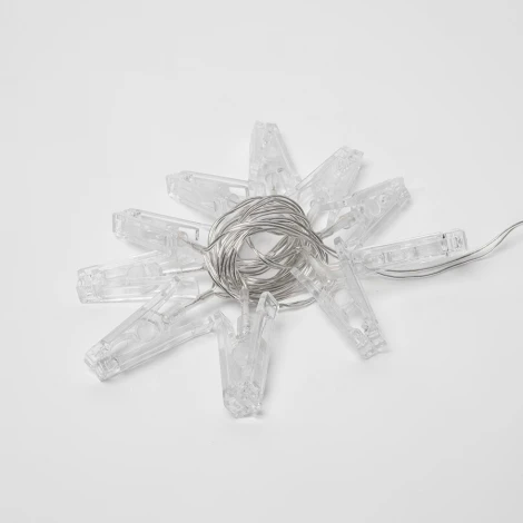 Гирлянда Uniel ULD-S0200-010/STB/2AA WARM WHITE IP20 CLIPS